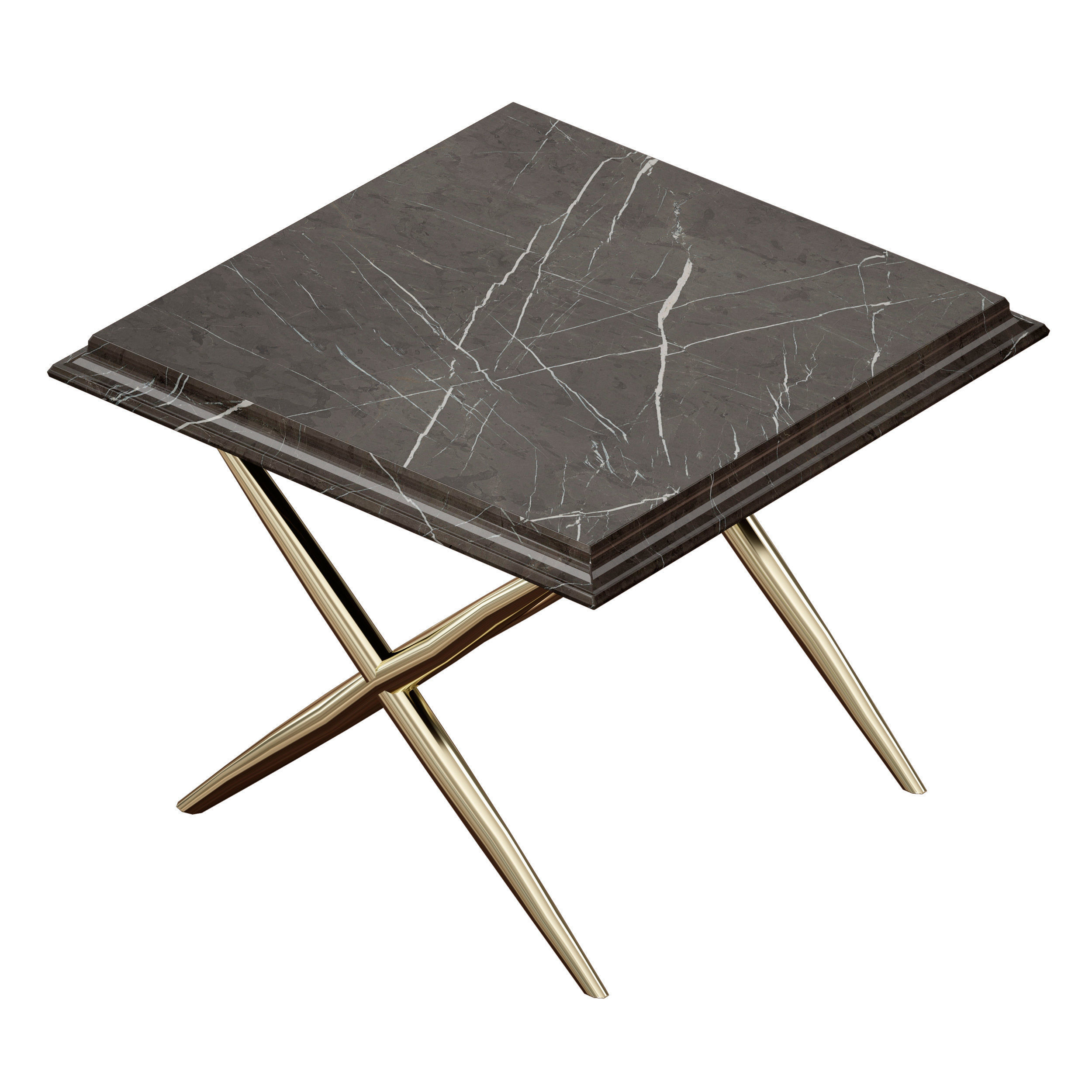 Coffee Side End table Elegante Marble Enza Home 3D model_3