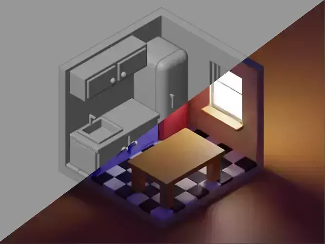 Isometric Kitchen