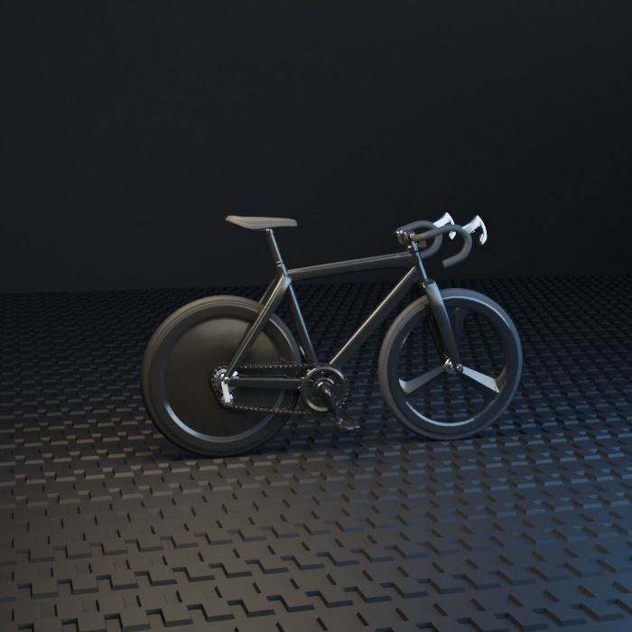 Speed rancing bike Miniature 3D print model_7