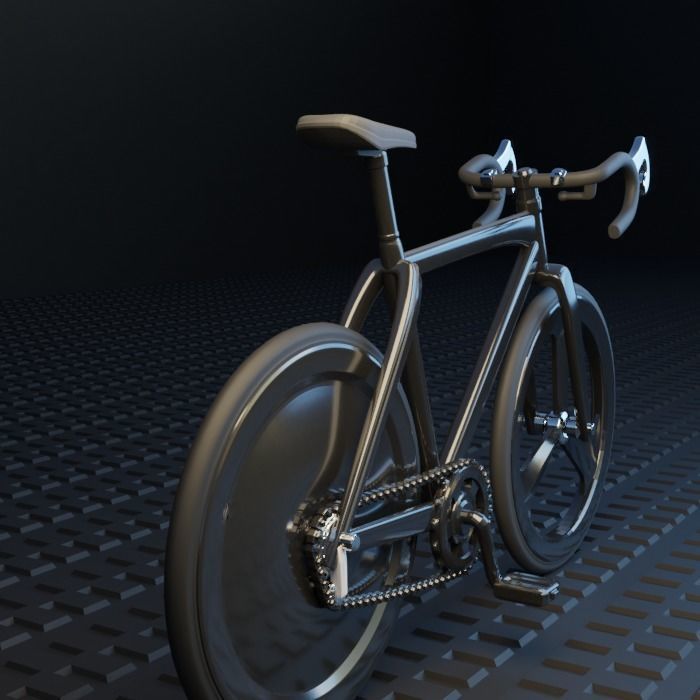 Speed rancing bike Miniature 3D print model_16
