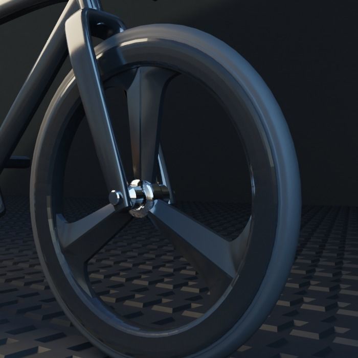 Speed rancing bike Miniature 3D print model_20