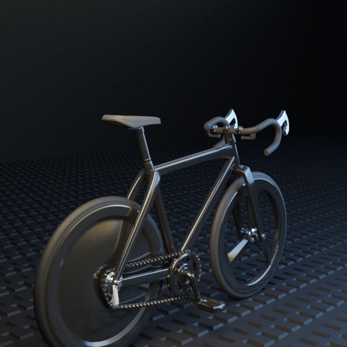 Speed rancing bike Miniature 3D print model_10
