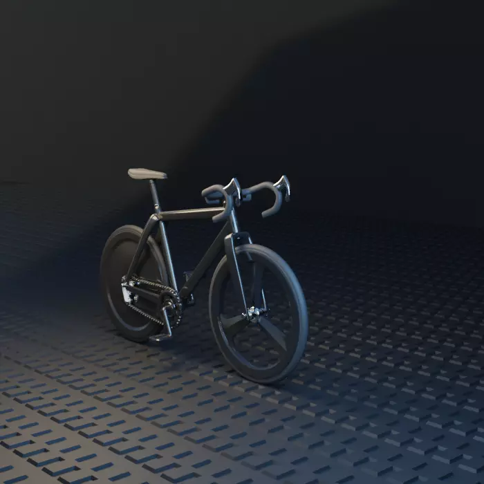 Speed rancing bike Miniature 3D print model_0