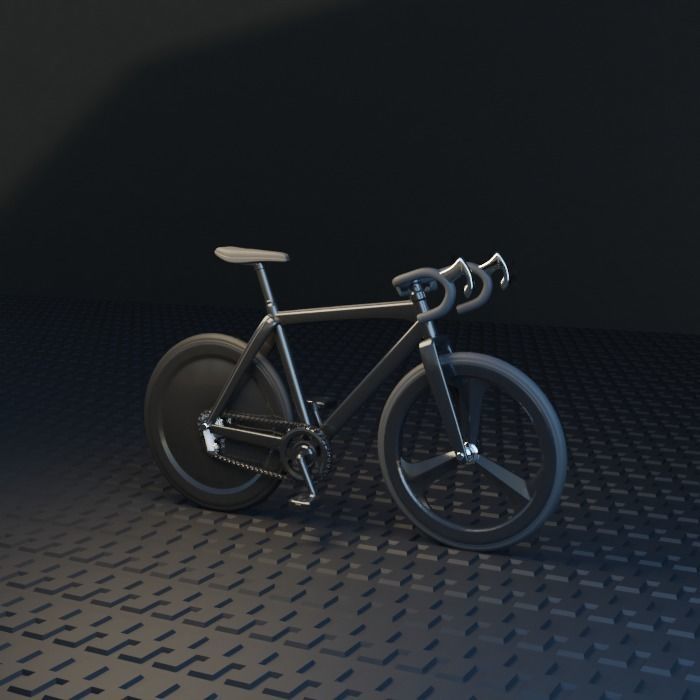 Speed rancing bike Miniature 3D print model_2