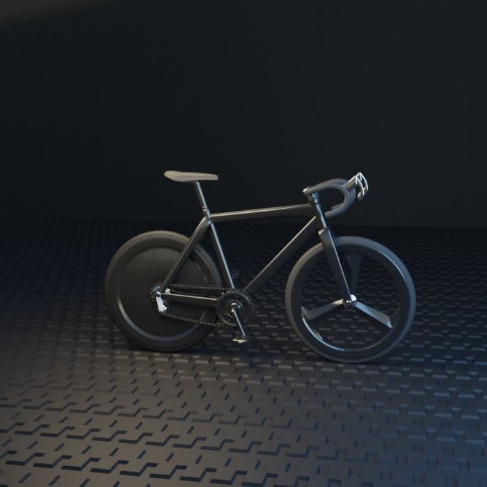 Speed rancing bike Miniature 3D print model_5