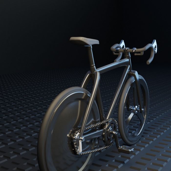 Speed rancing bike Miniature 3D print model_13
