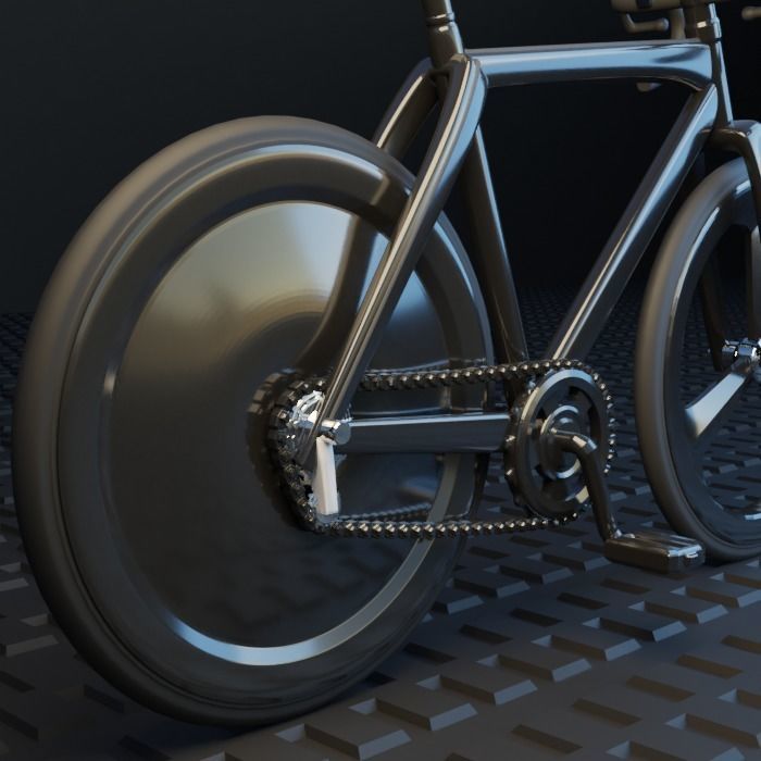 Speed rancing bike Miniature 3D print model_18