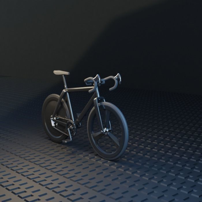 Speed rancing bike Miniature 3D print model_1