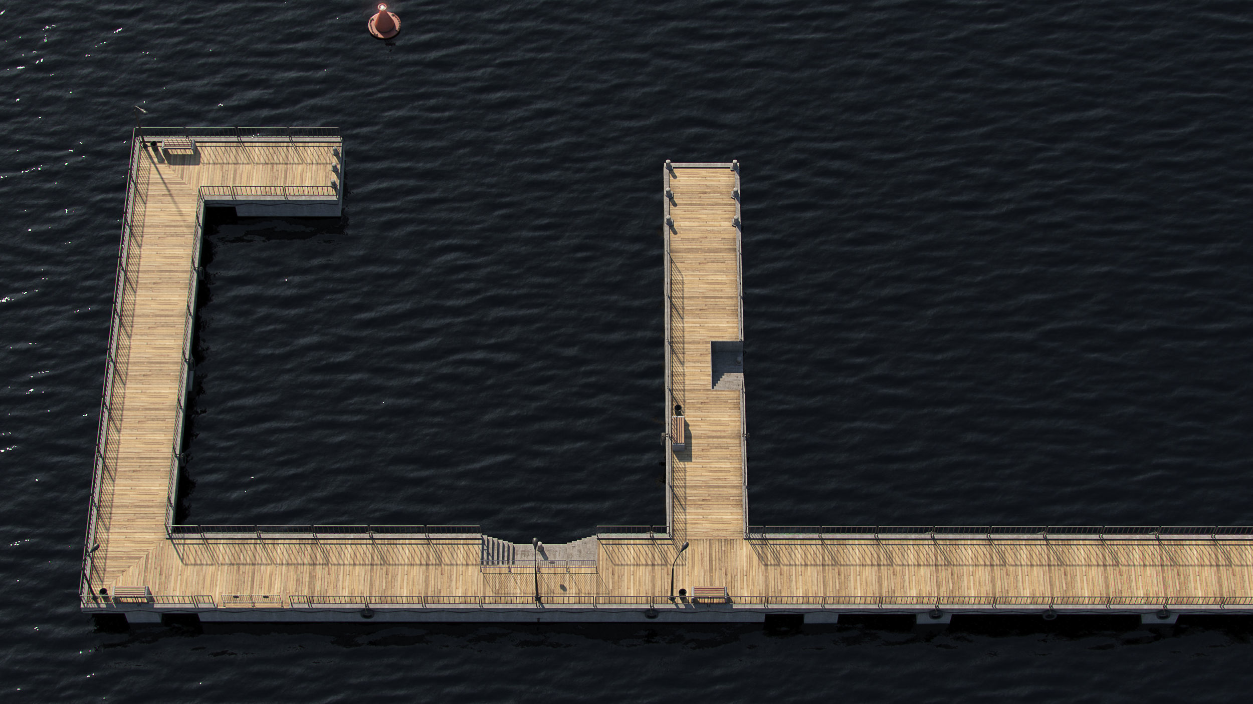 Modular pier 3D model_4