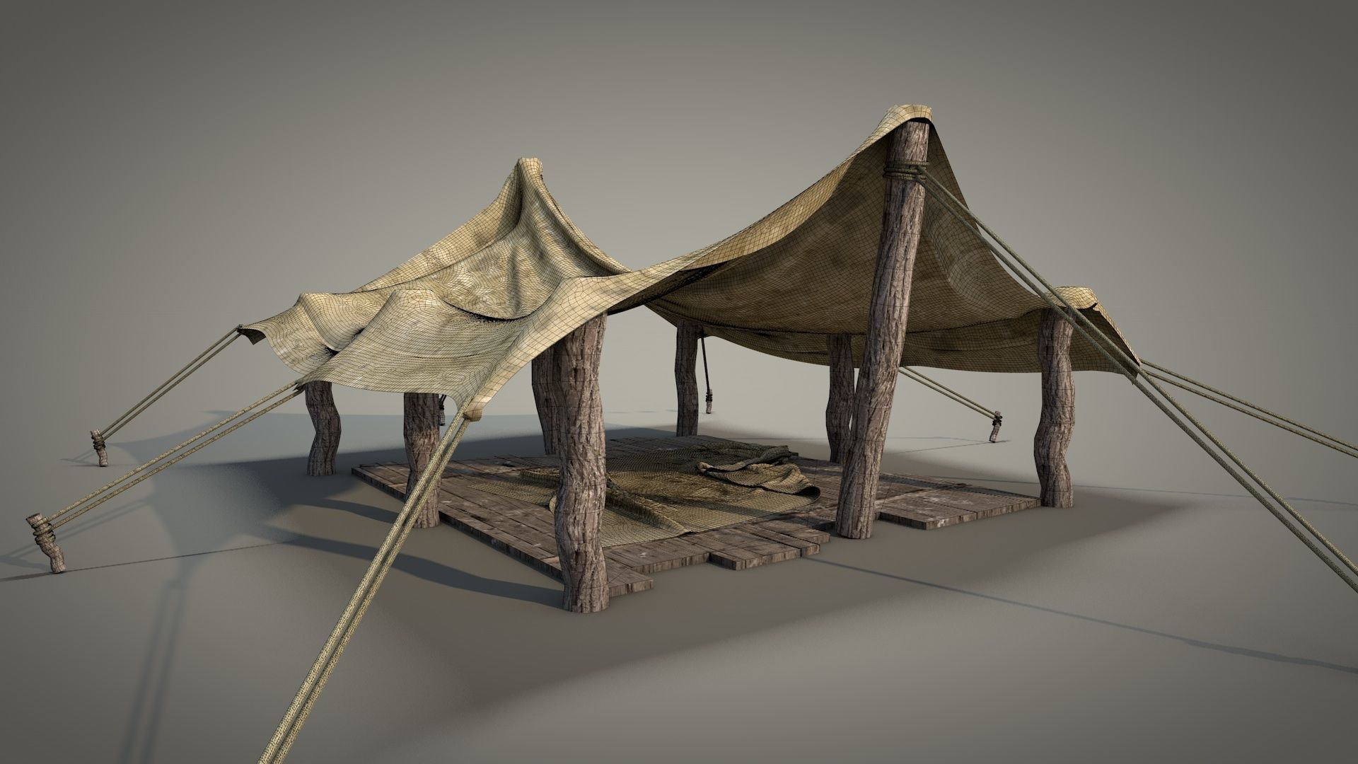 Survival Tent v1 3D model_17