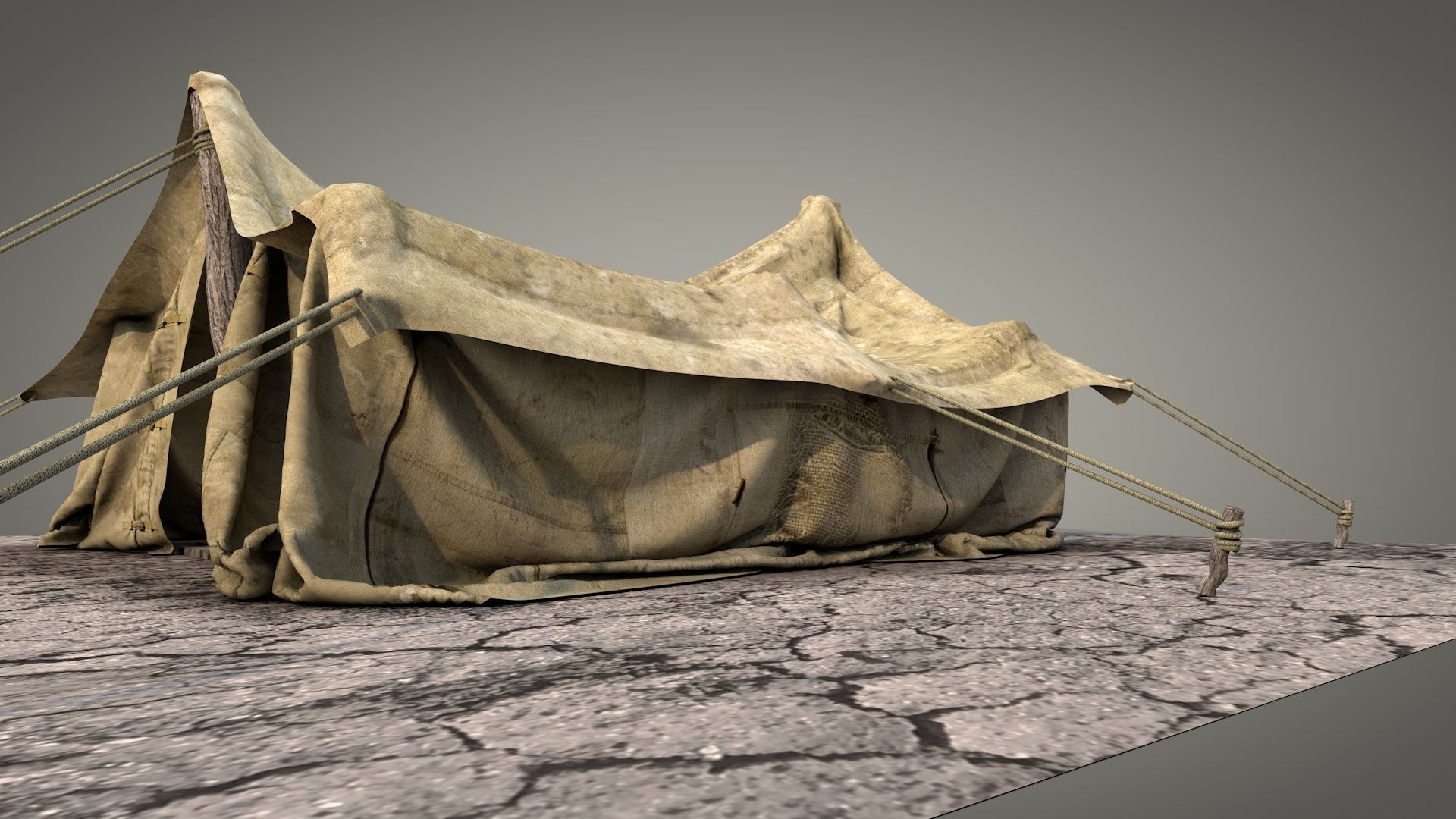 Survival Tent v1 3D model_3