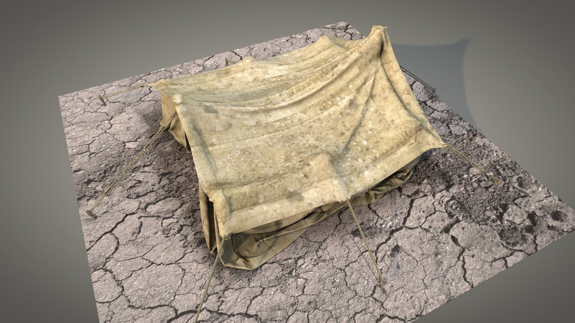Survival Tent v1 3D model_5