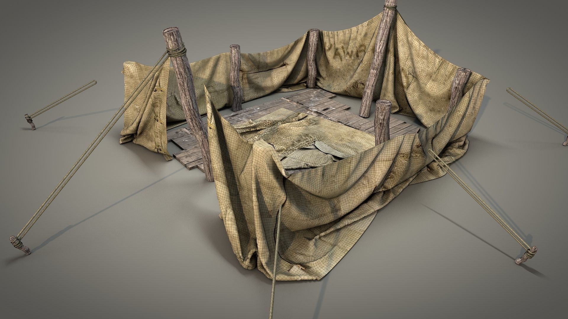 Survival Tent v1 3D model_16