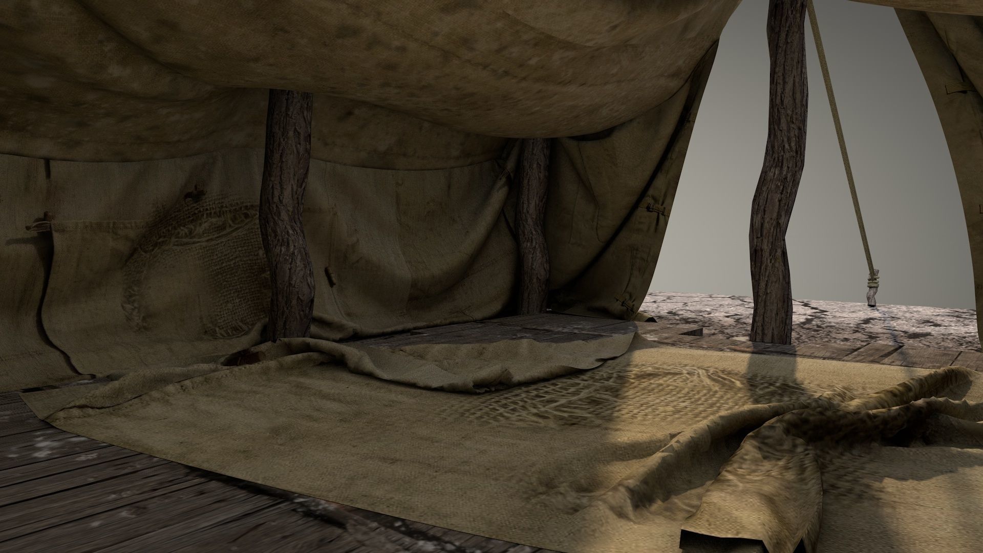 Survival Tent v1 3D model_11