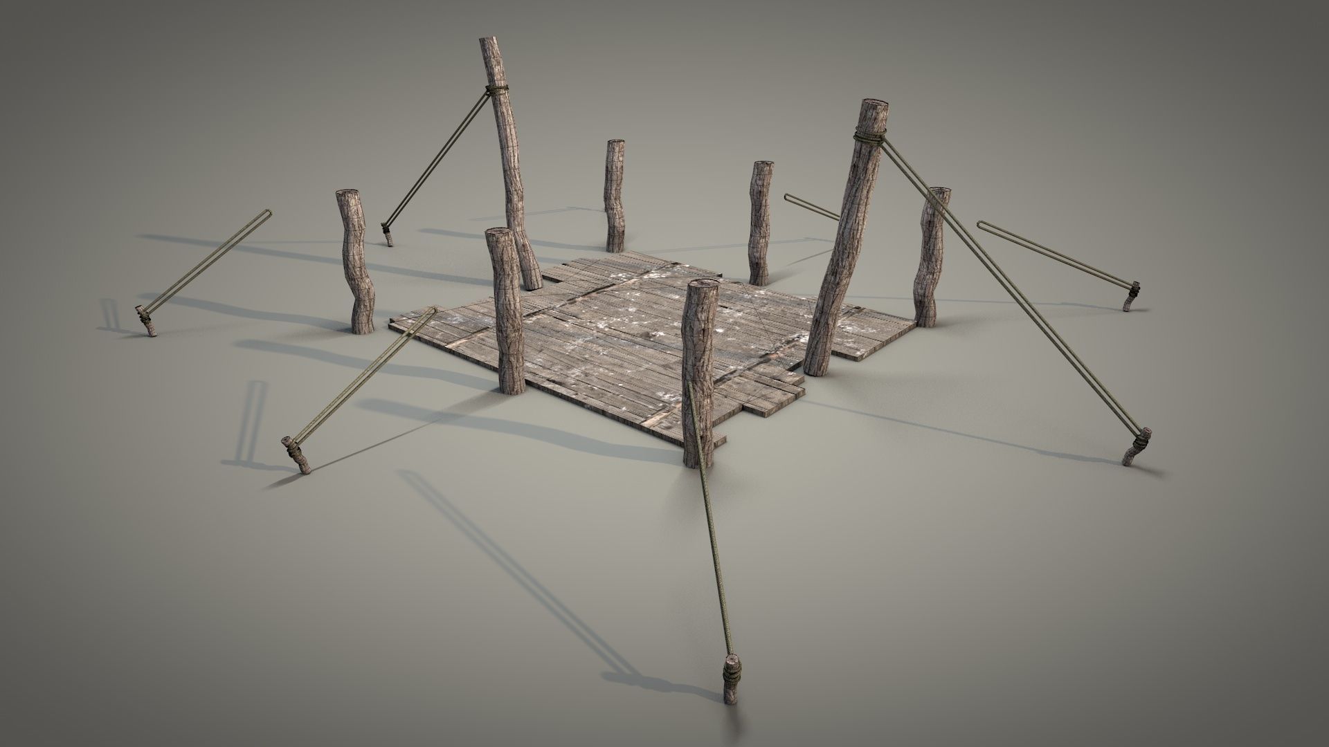 Survival Tent v1 3D model_14