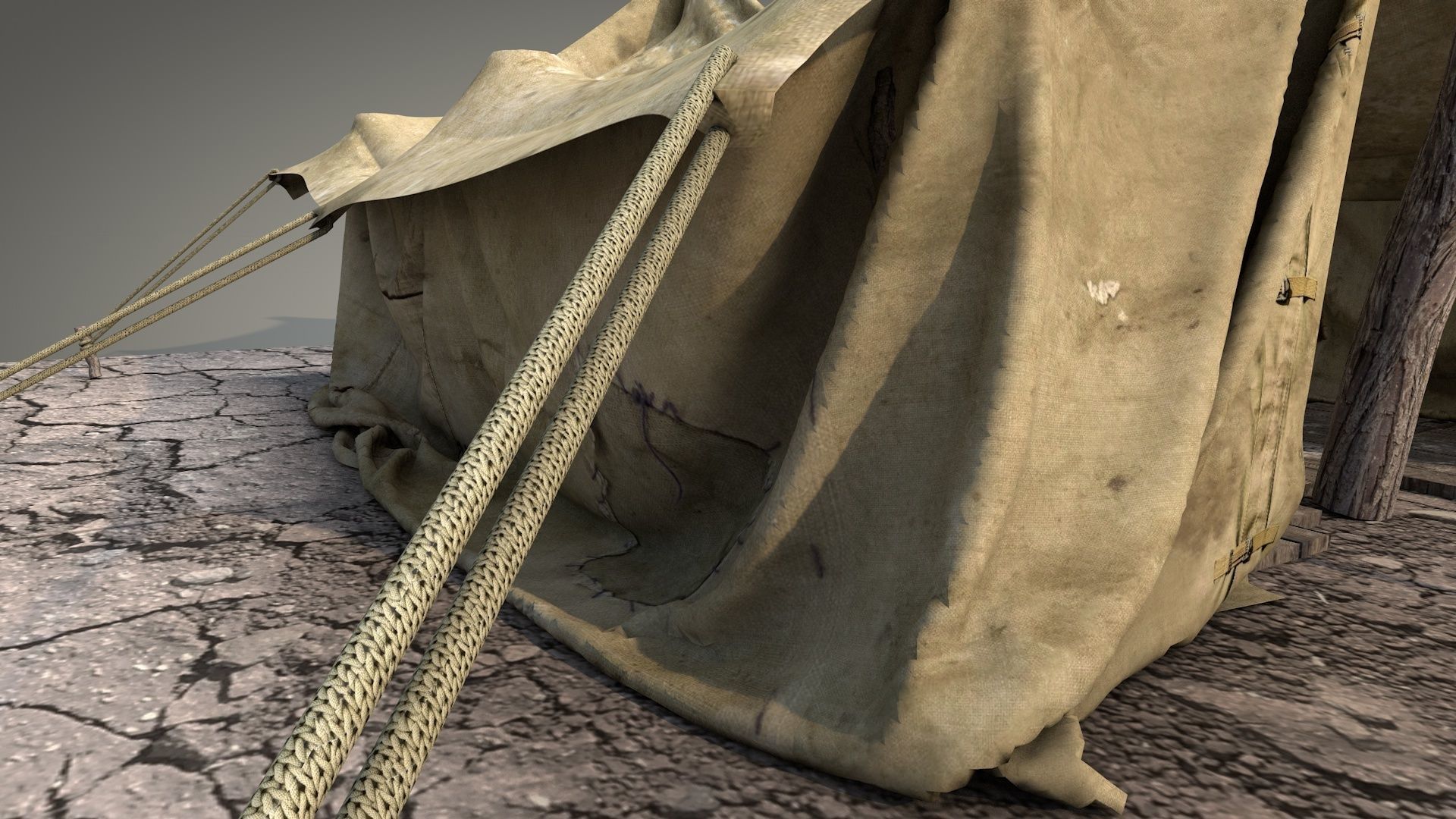 Survival Tent v1 3D model_7