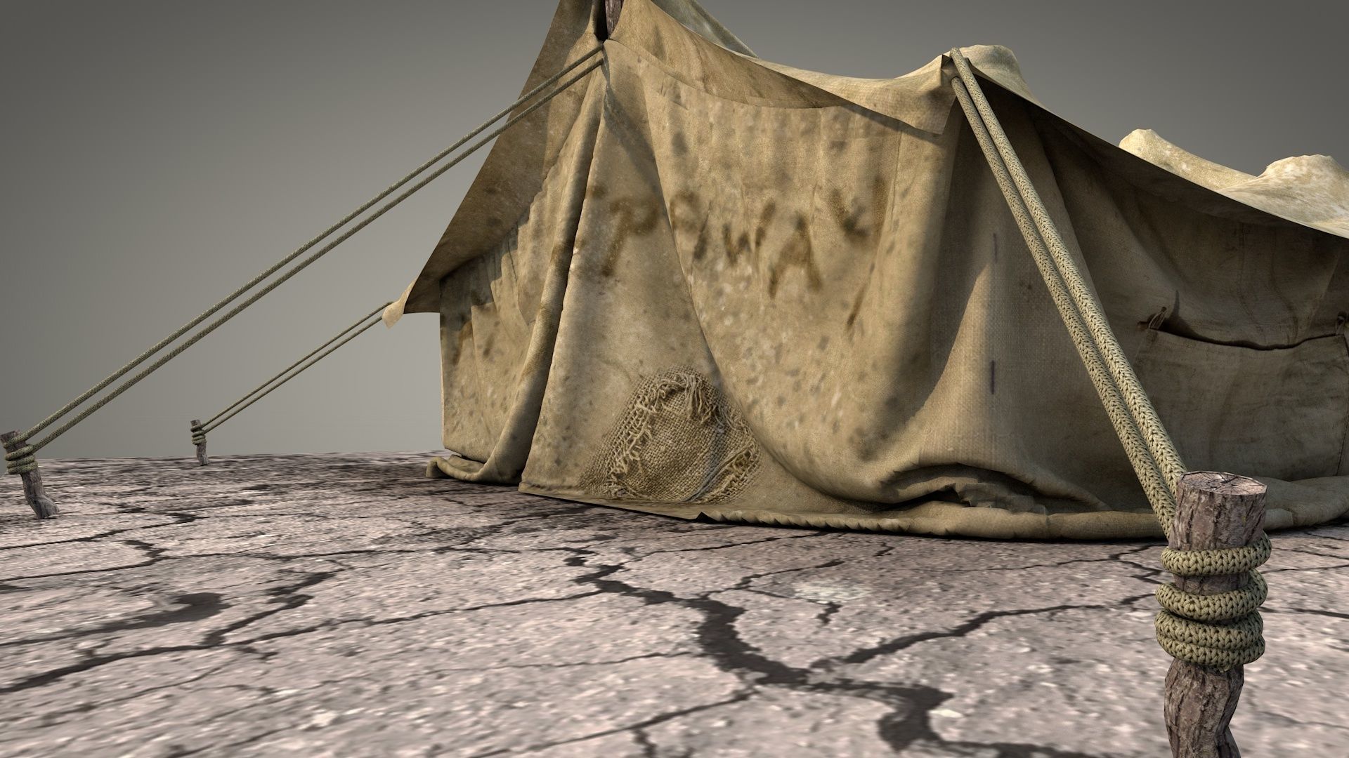 Survival Tent v1 3D model_9