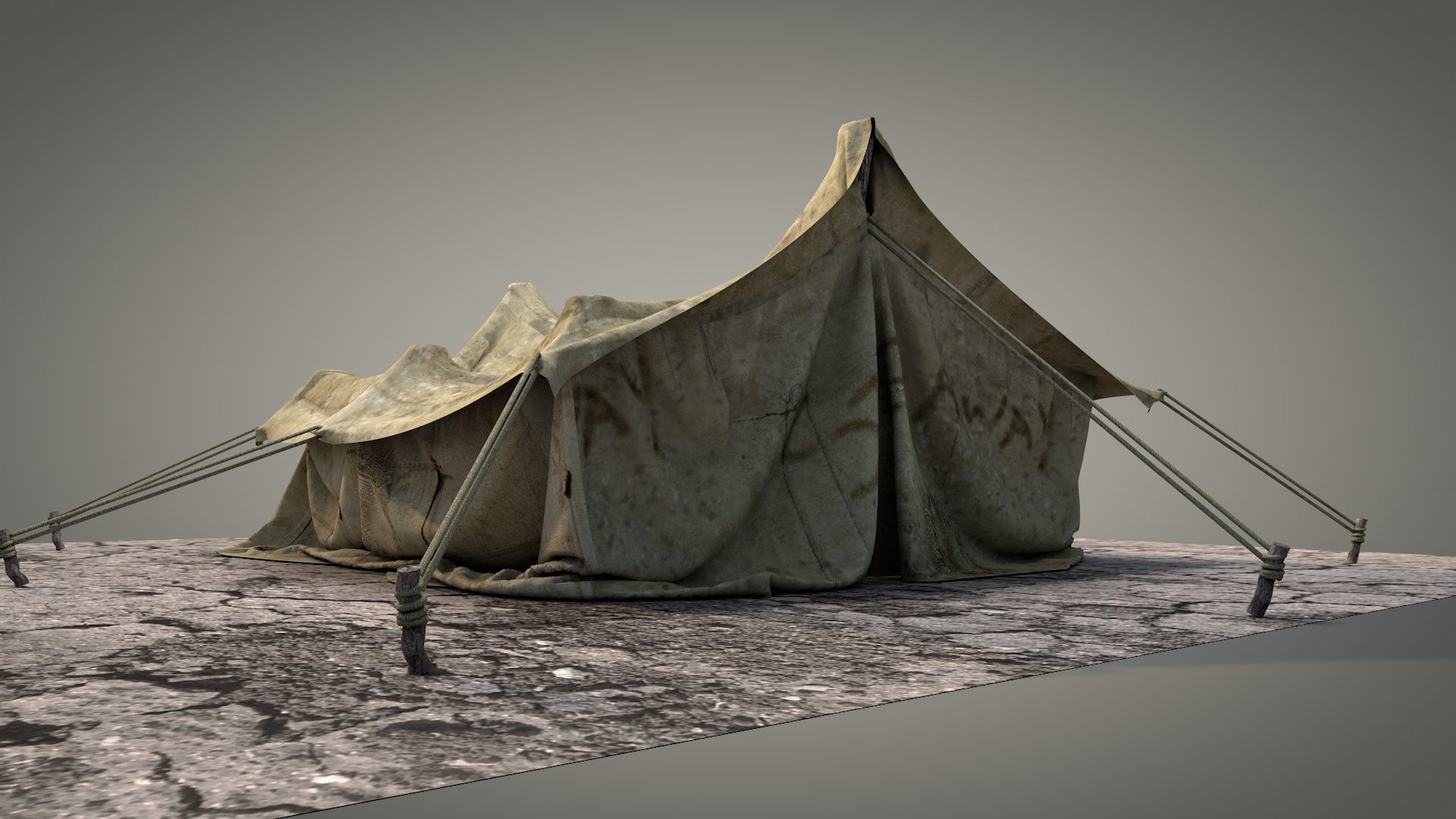 Survival Tent v1 3D model_4