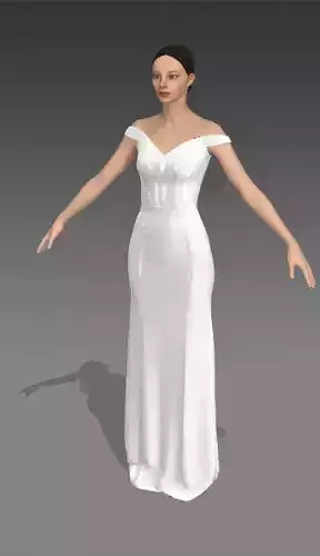 DRESS CORSET BLOUSE STRAP WEDDING DRESS FASHION LOOK