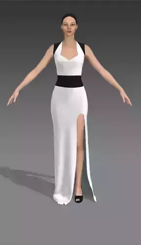 DRESS BLACK AND WHITE STYLE LOOK