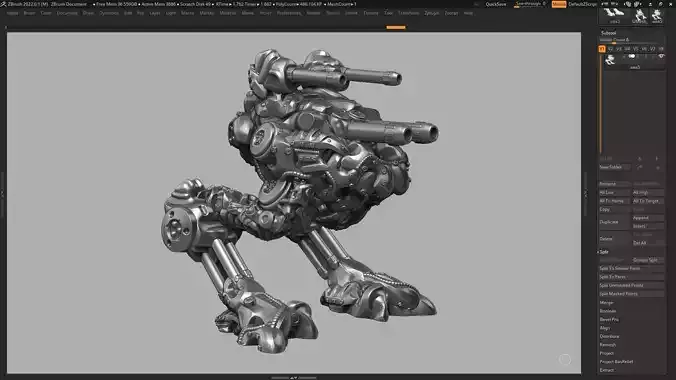 robot battle a07 3d print model 