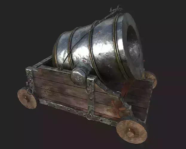 old rusty medieval mortar