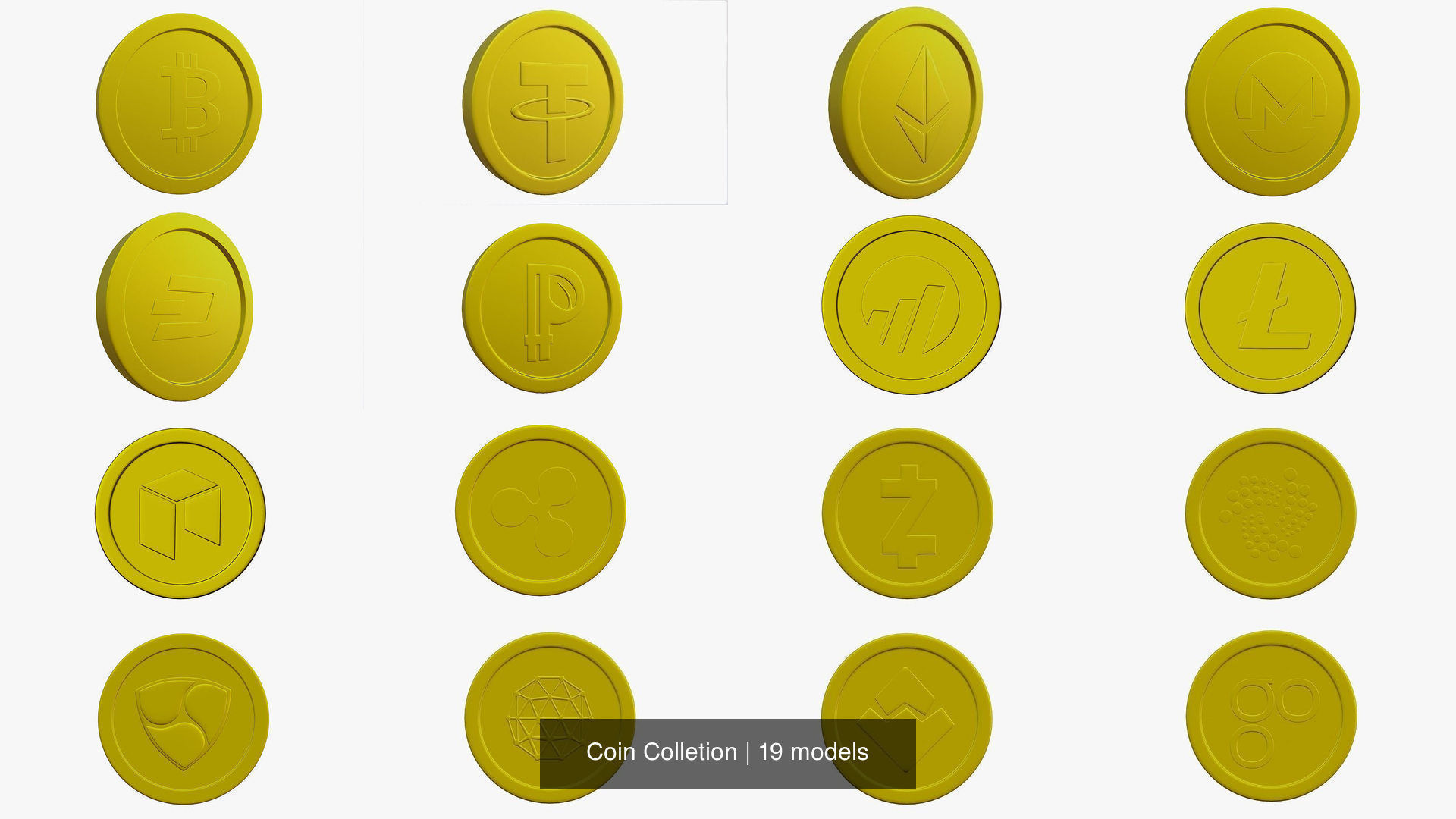 Coin Colletion 3D Model Collection_1
