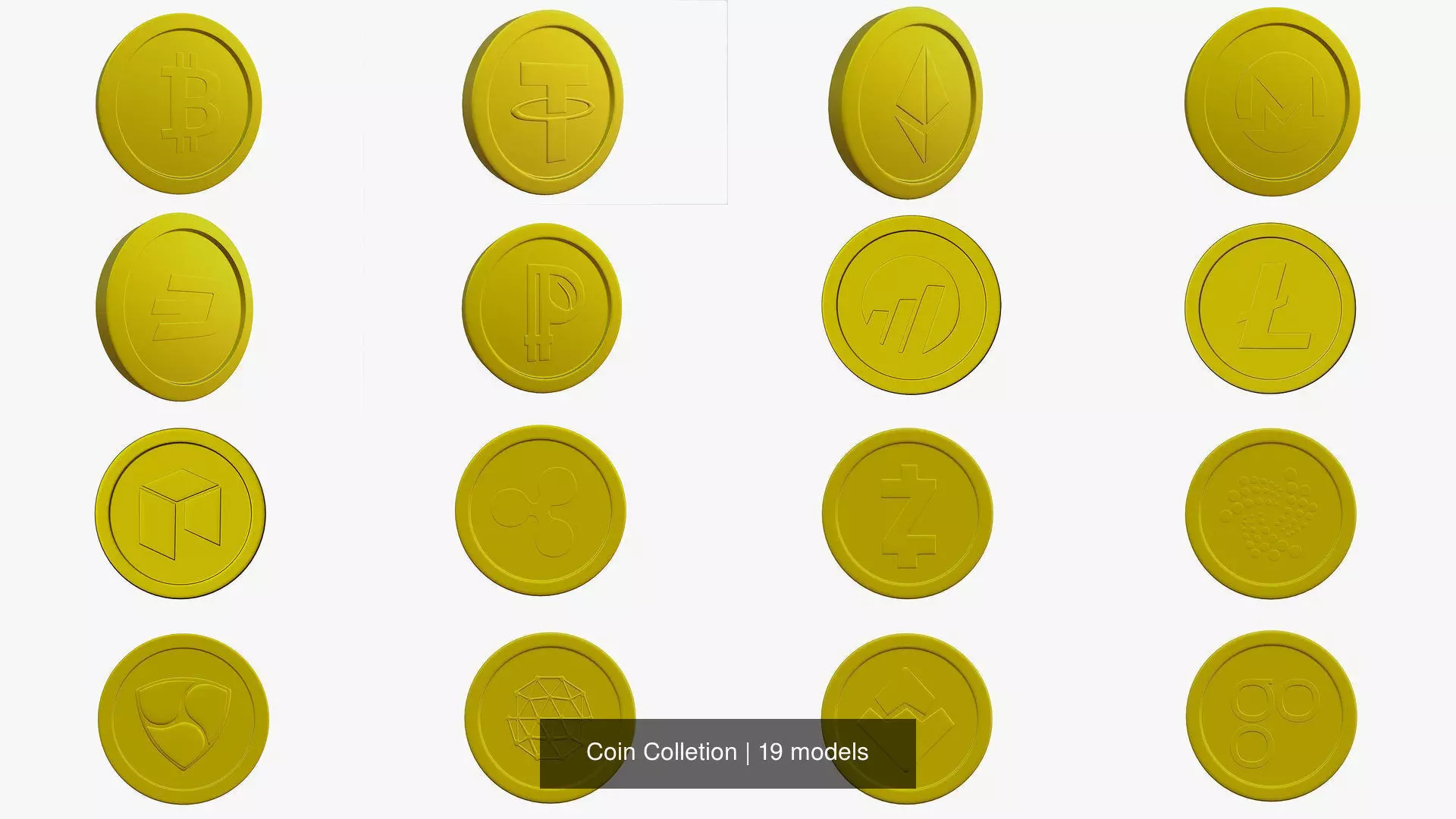 Coin Colletion 3D Model Collection_0