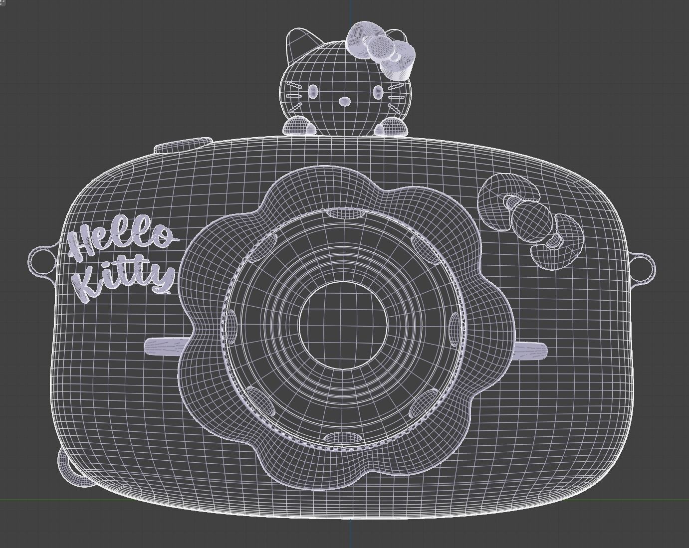 Hello Kitty Camera Model 3D model_6