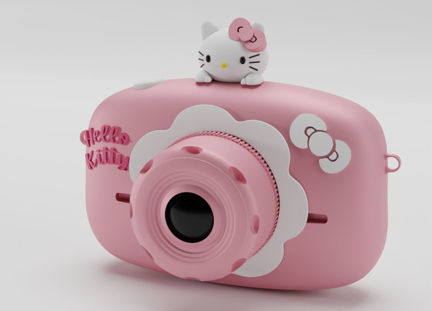 Hello Kitty Camera Model 3D model_2