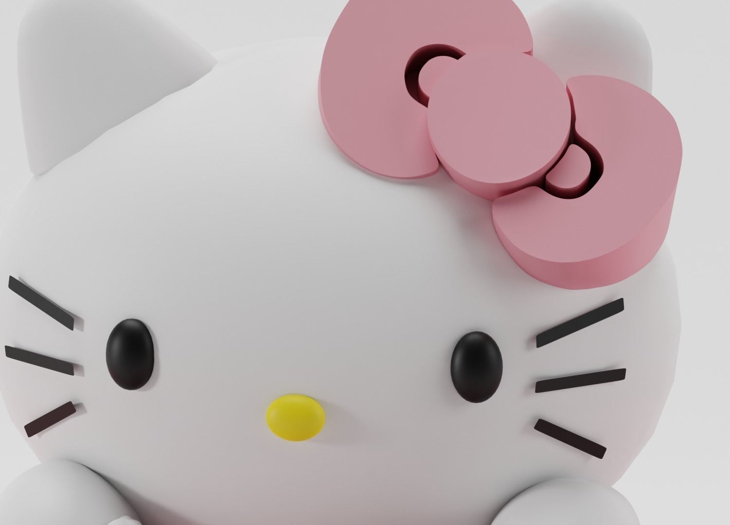 Hello Kitty Camera Model 3D model_5