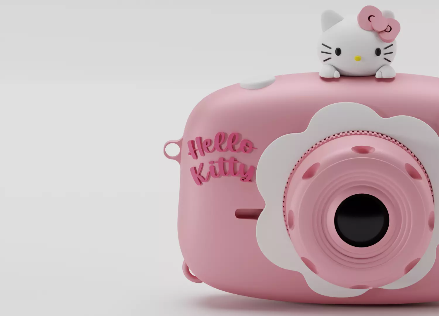 Hello Kitty Camera Model 3D model_0