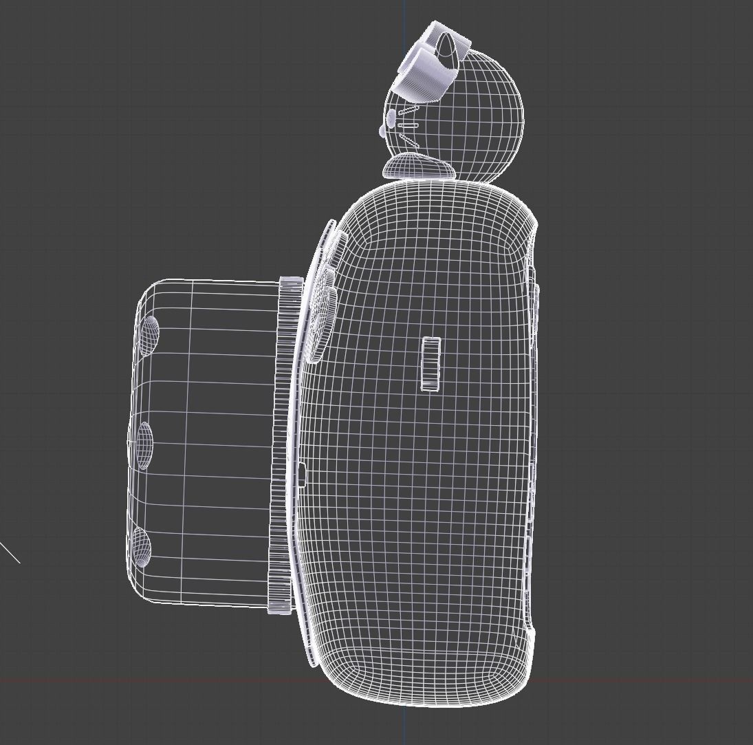 Hello Kitty Camera Model 3D model_11