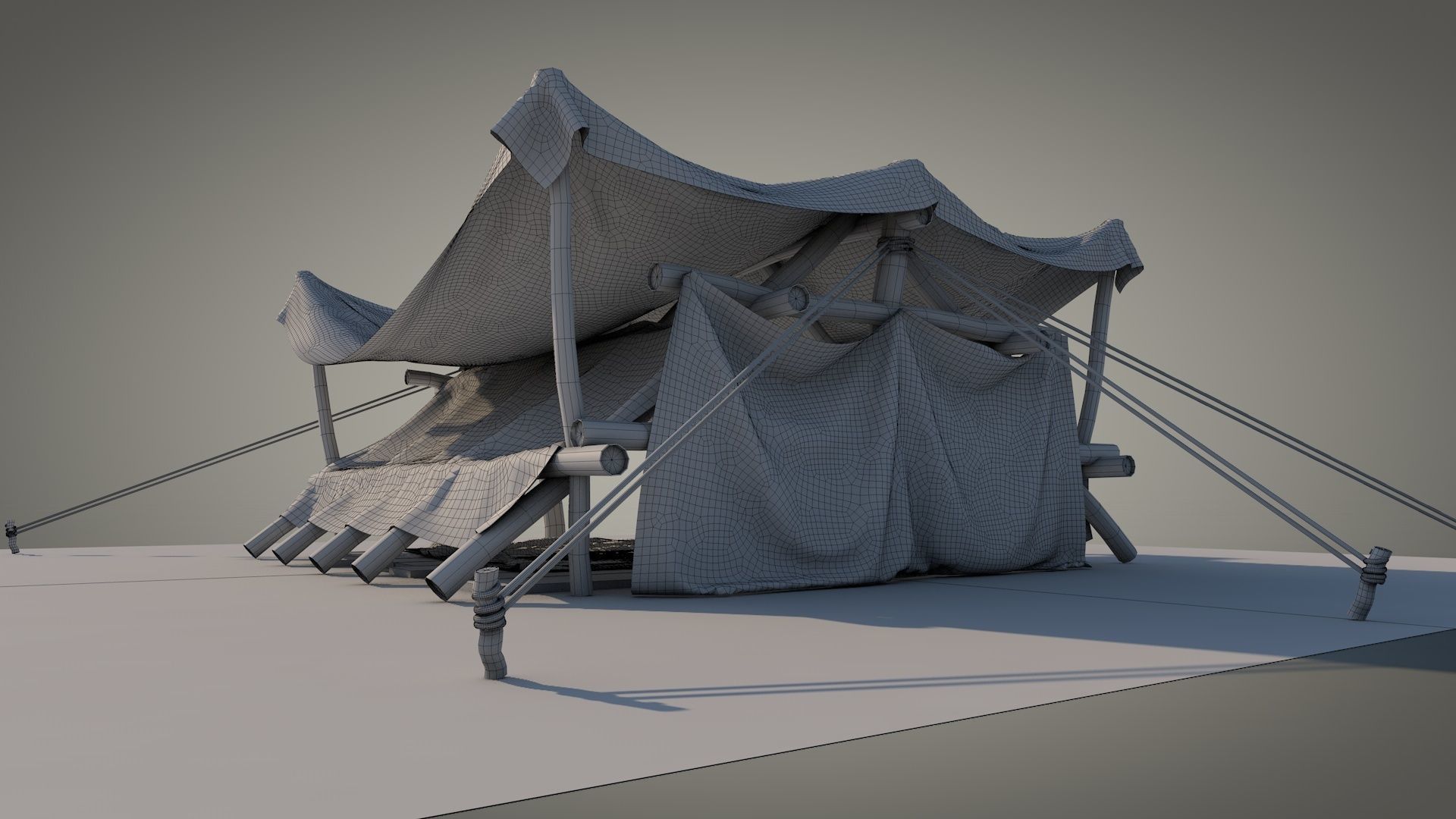 Survival Tent v2 3D model_9