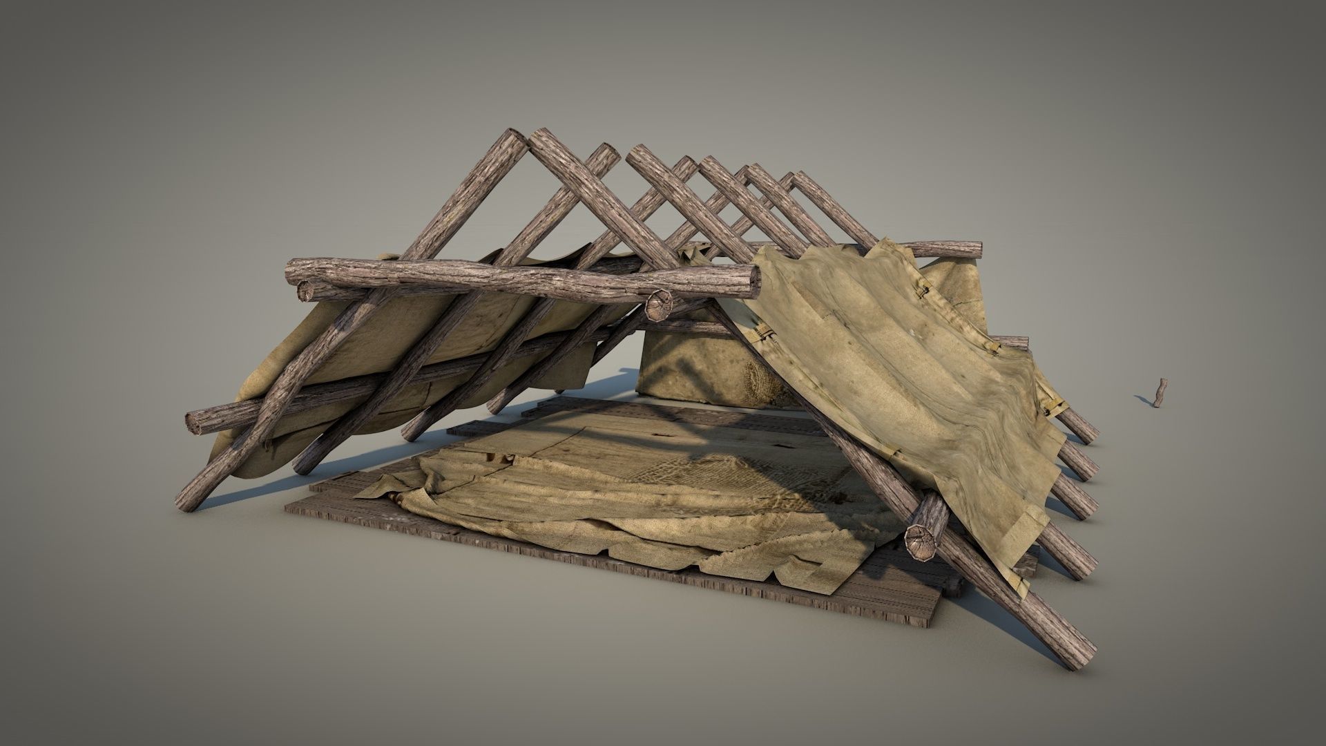 Survival Tent v2 3D model_15