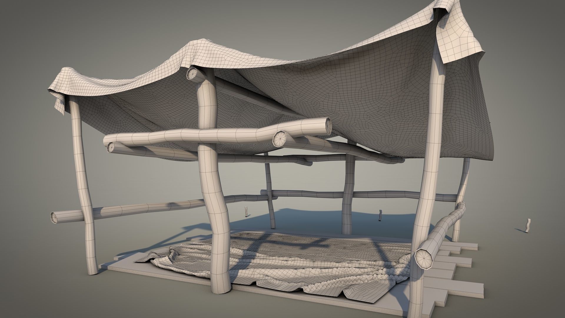 Survival Tent v2 3D model_14