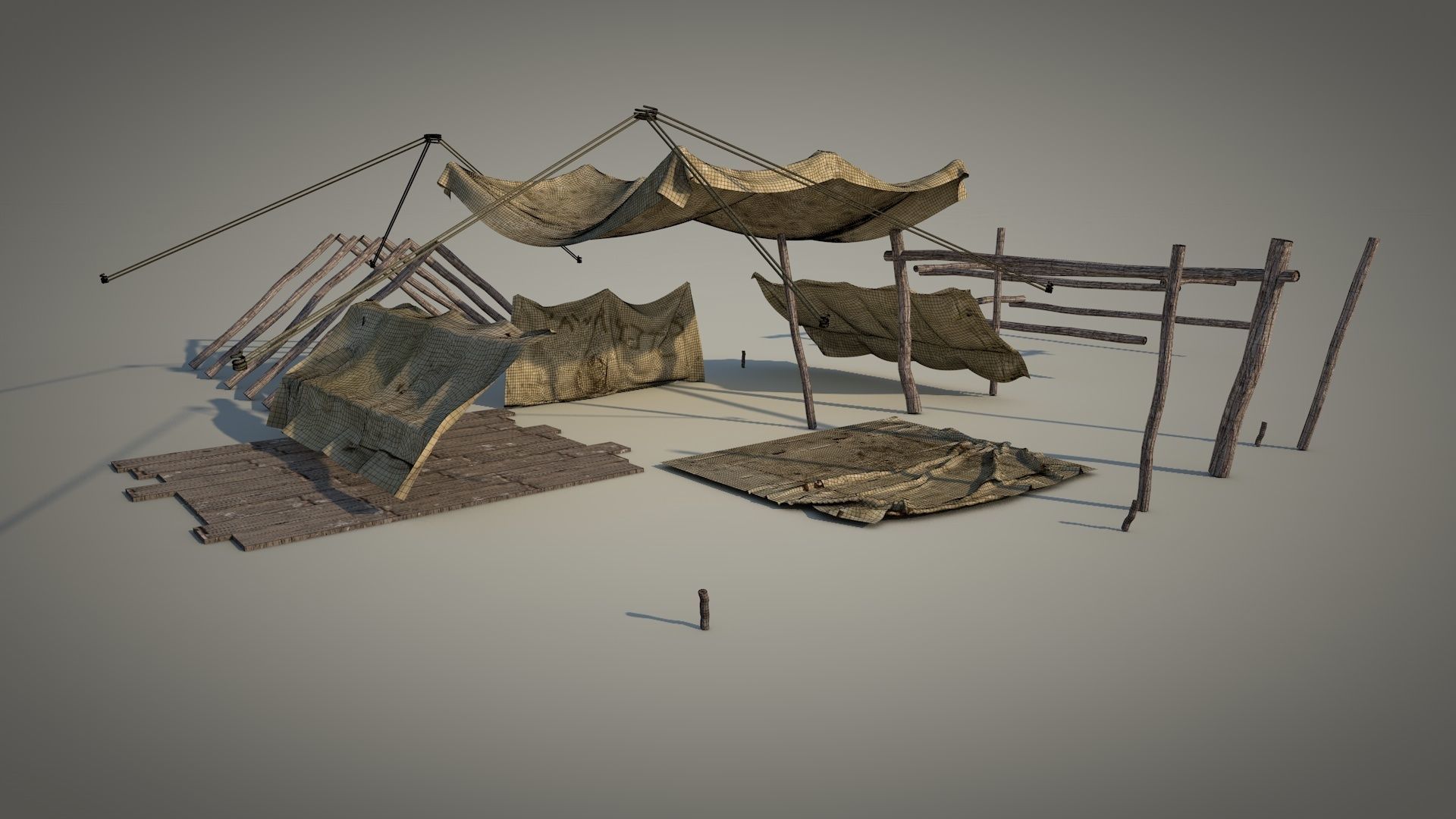 Survival Tent v2 3D model_22