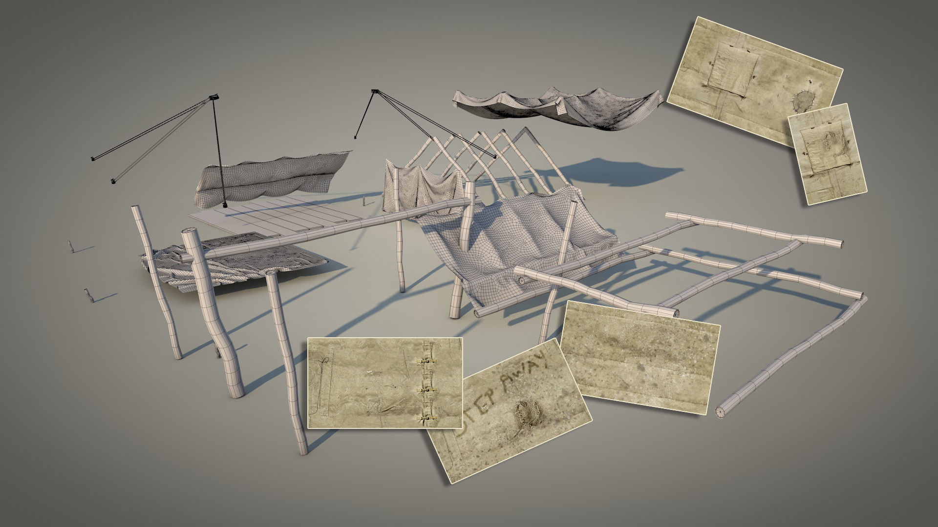 Survival Tent v2 3D model_23