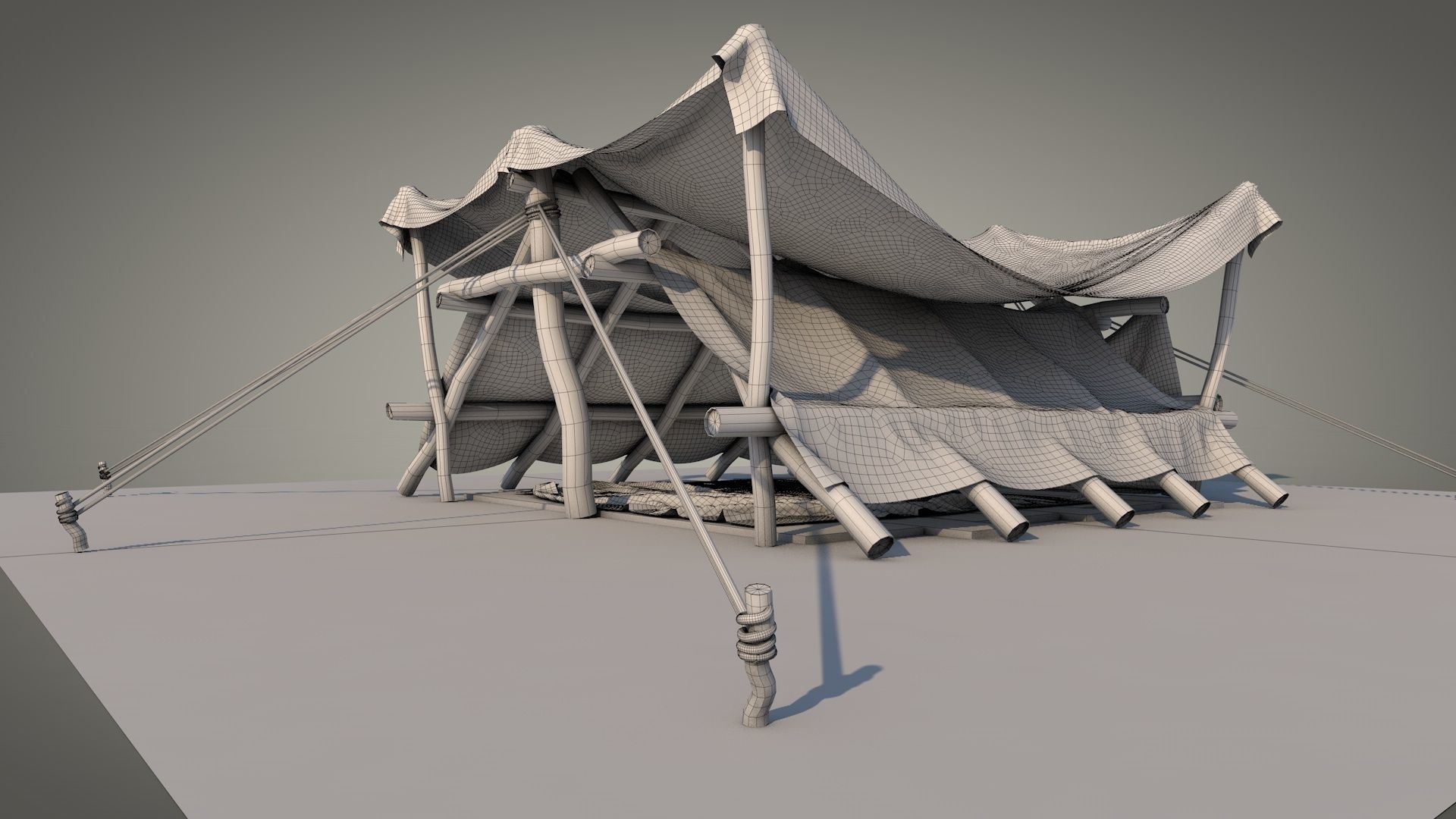 Survival Tent v2 3D model_8