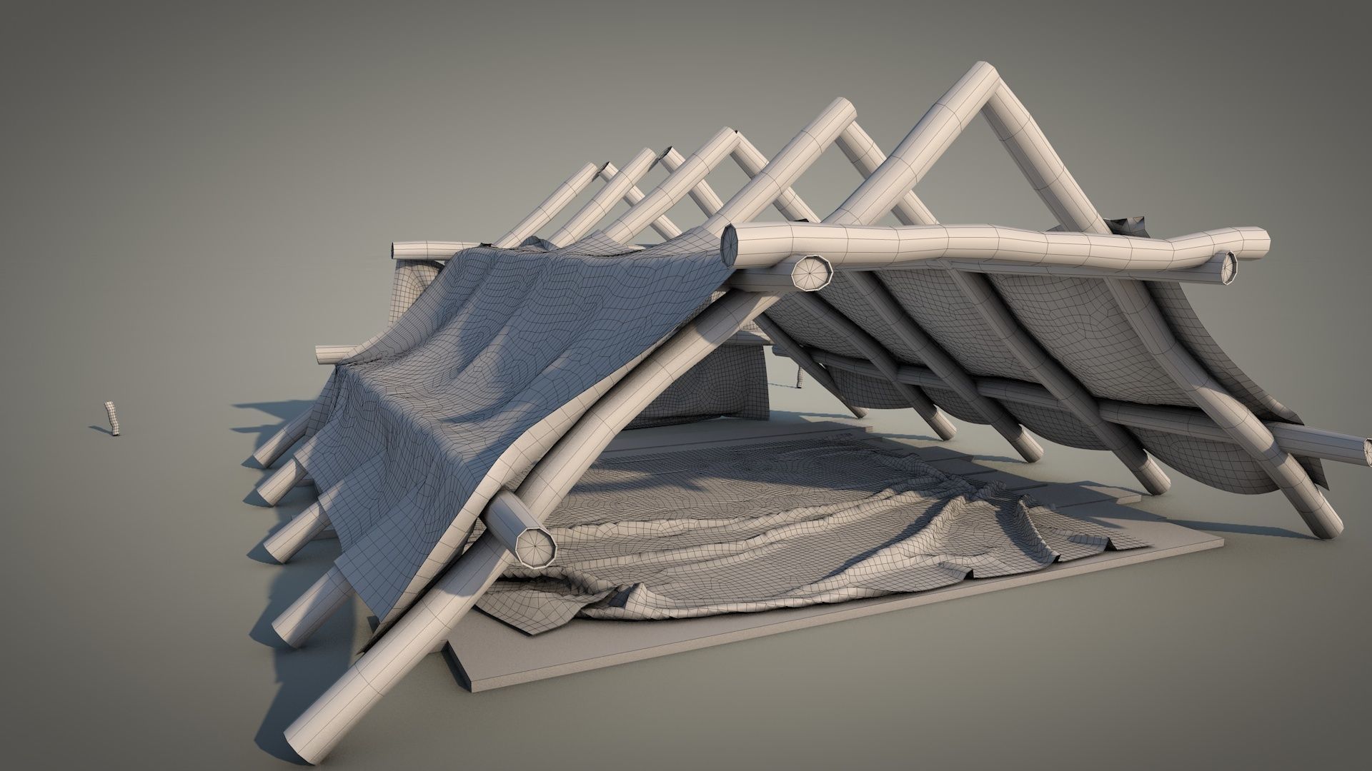 Survival Tent v2 3D model_16