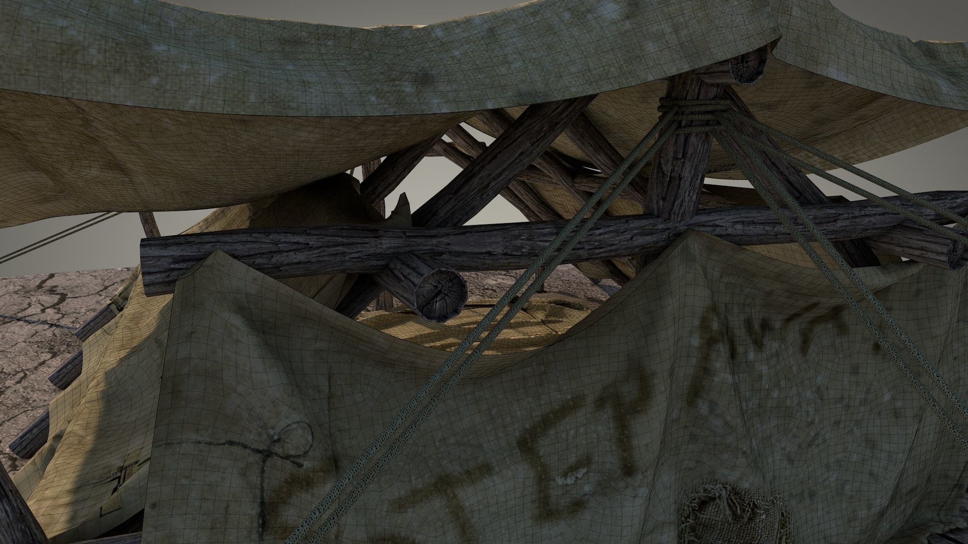 Survival Tent v2 3D model_21