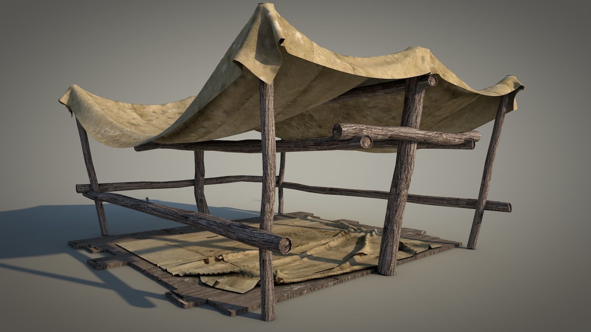 Survival Tent v2 3D model_13