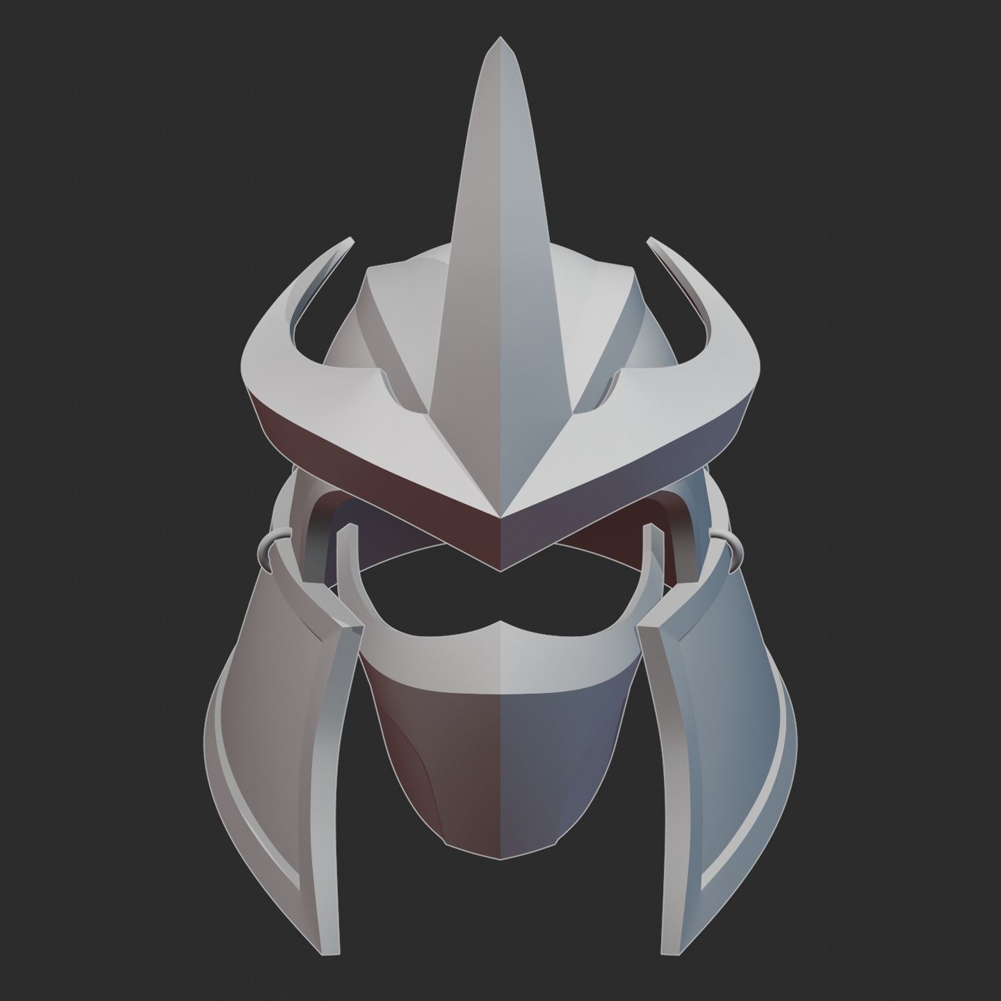 Shredder TMNT Helmet 3D model 3D printable CGTrader