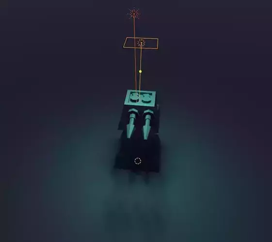 3d gun robot in water Free low-poly 3D model