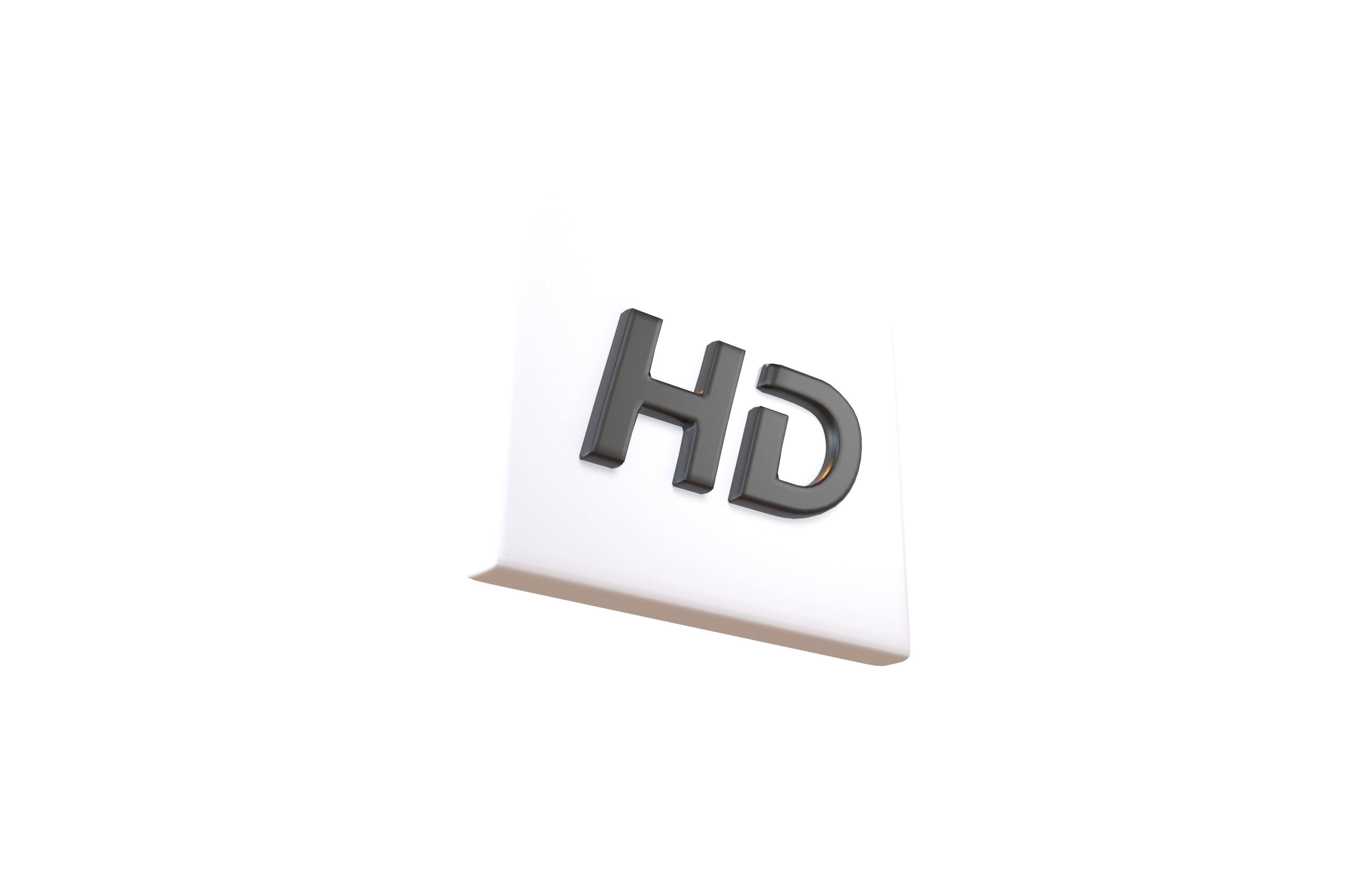 HD Symbol v1 002 Low-poly 3D model_2