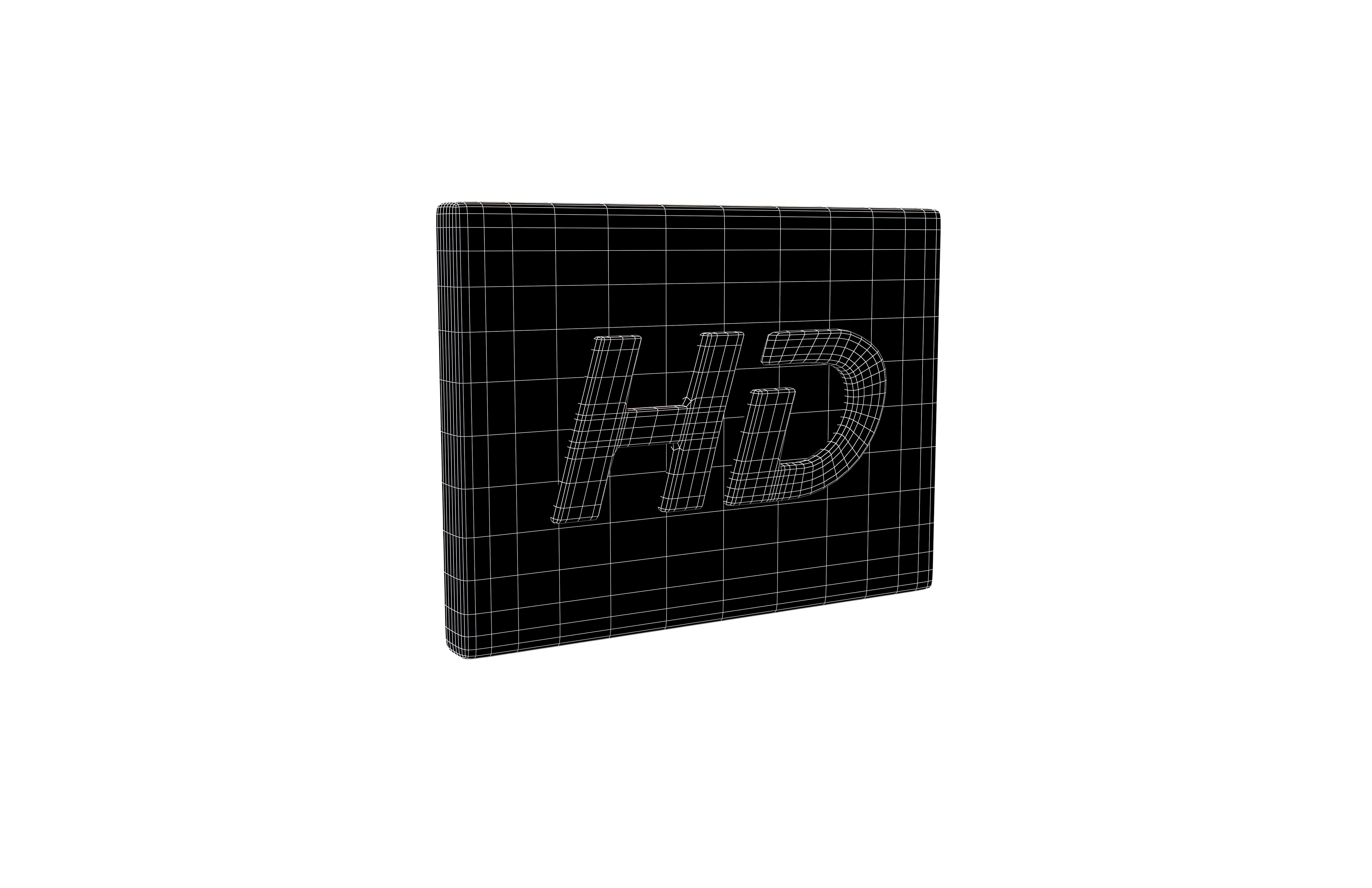 HD Symbol v1 002 Low-poly 3D model_7