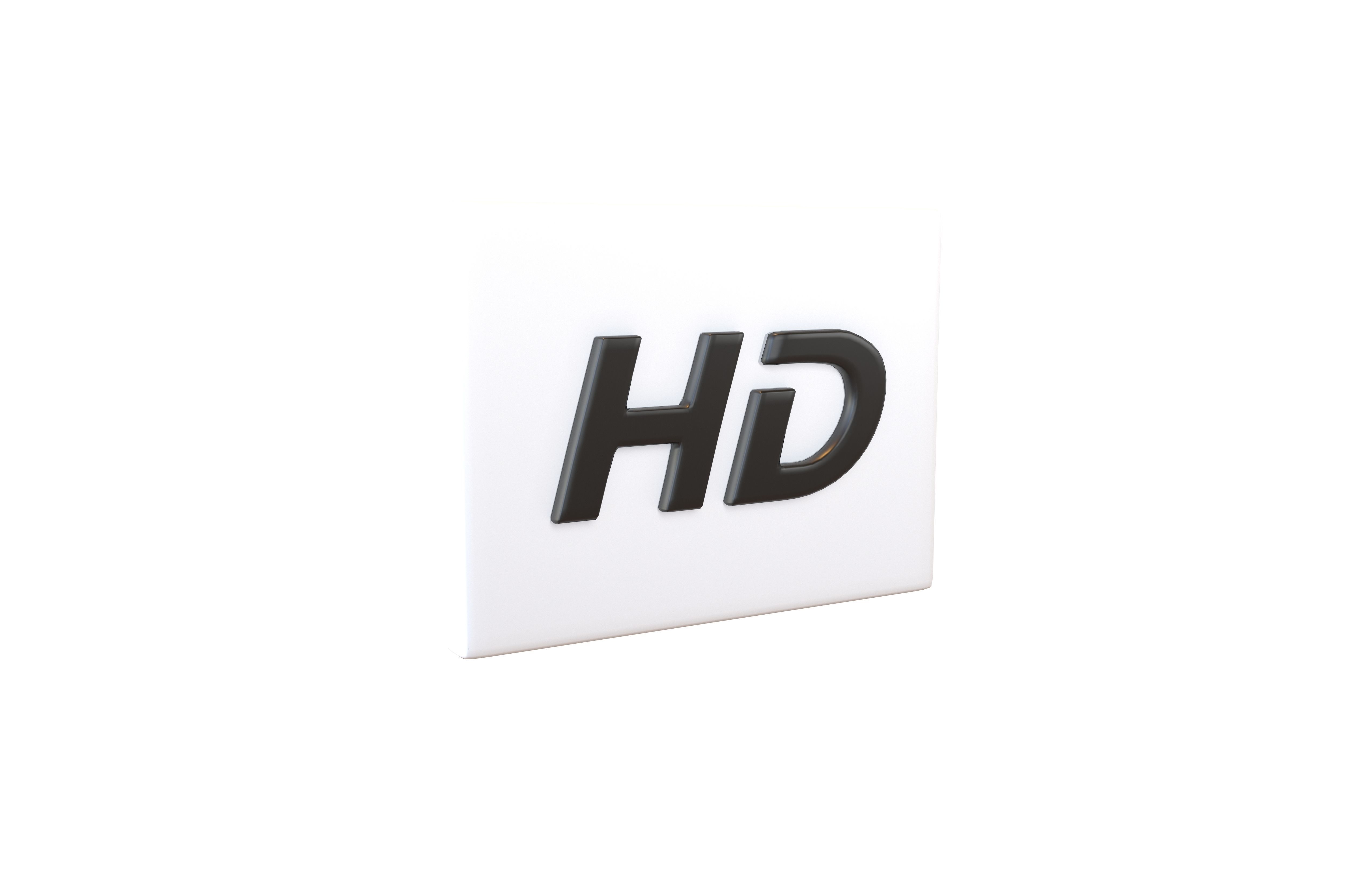 HD Symbol v1 002 Low-poly 3D model_3