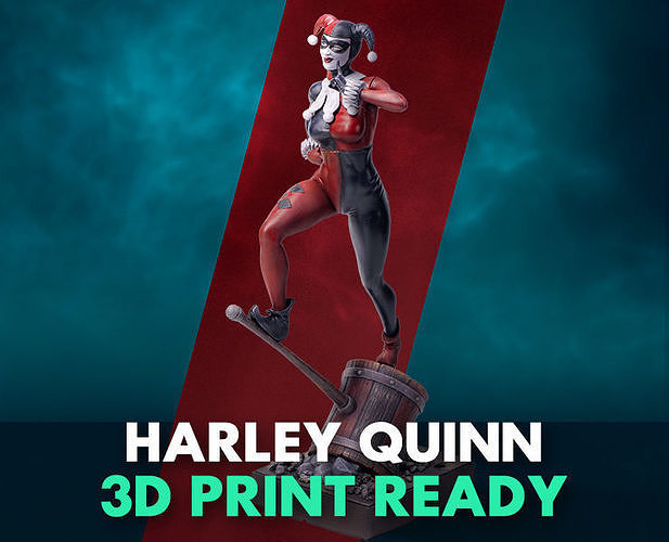 Harley Quinn - 3D Print Ready 3D print model