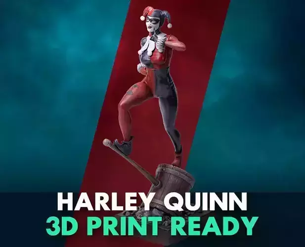 Harley Quinn - 3D Print Ready 3D print model