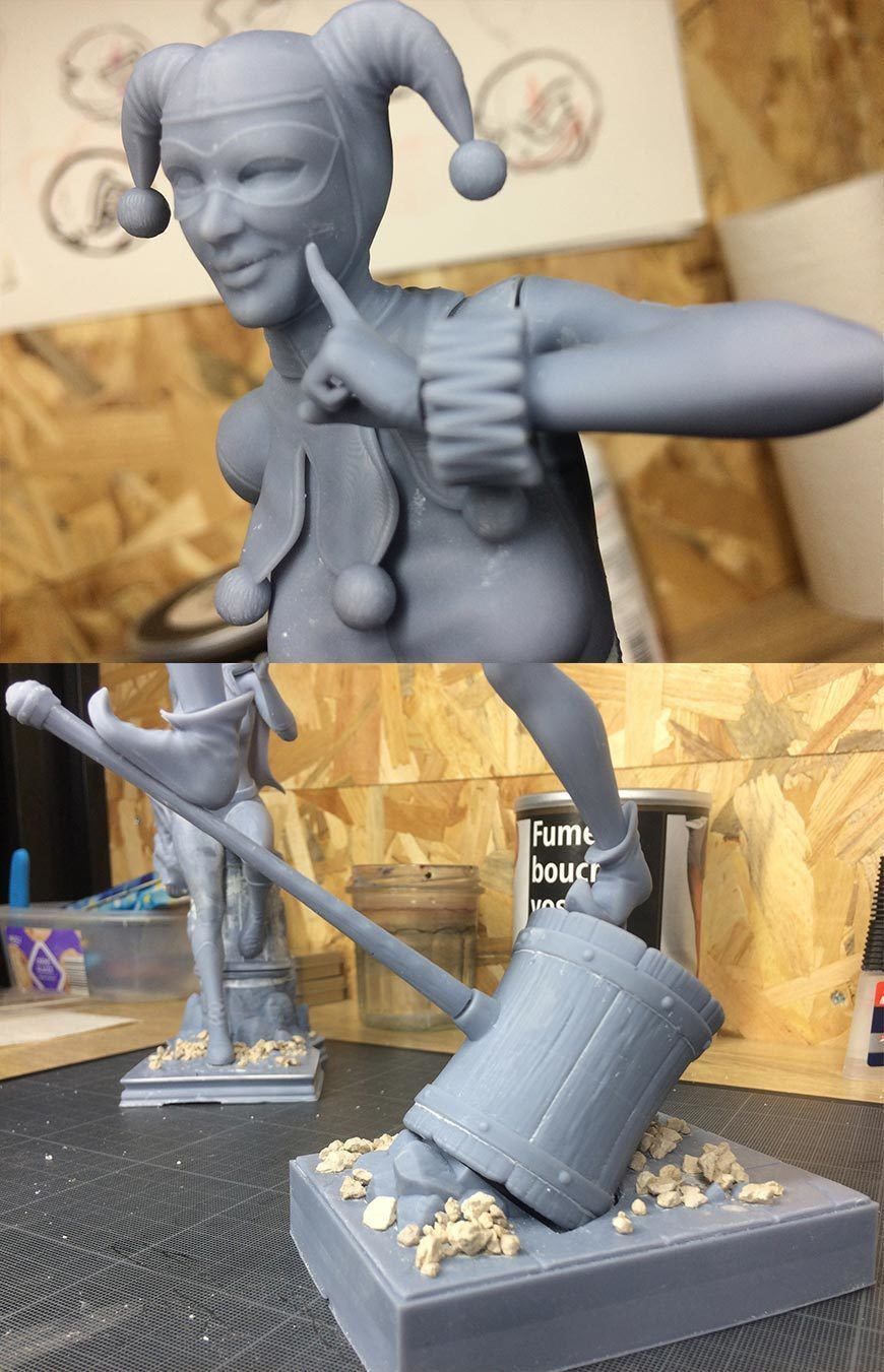 Harley Quinn - 3D Print Ready 3D print model_9